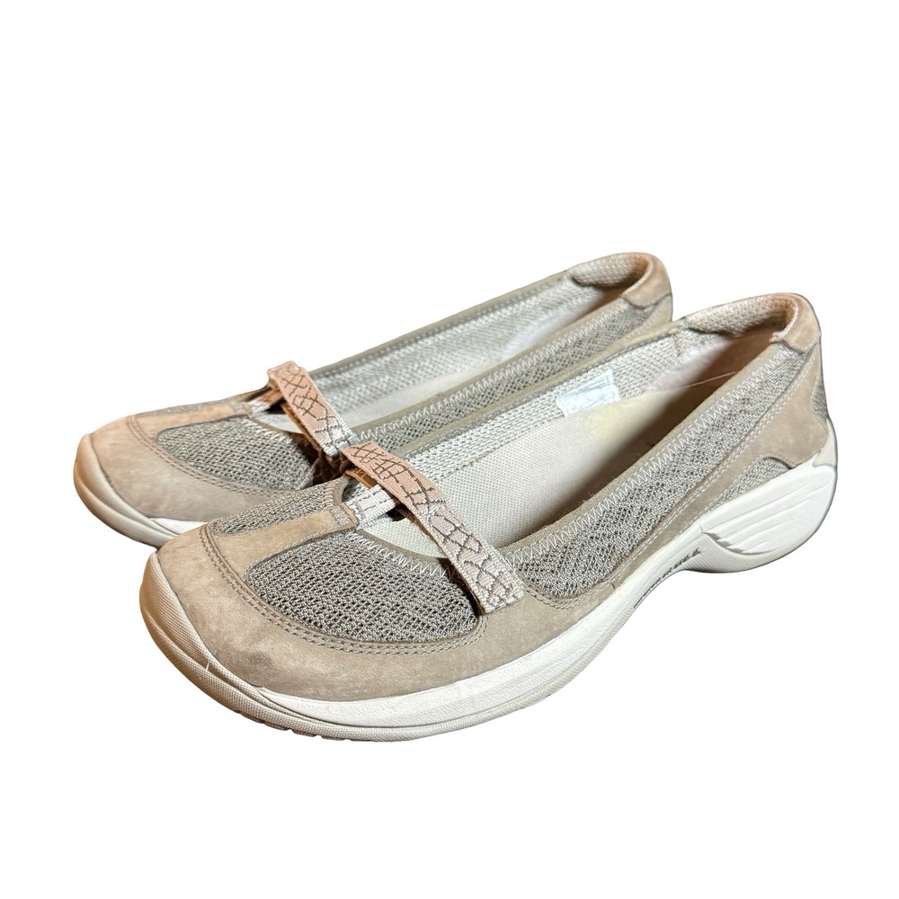 Merrell Encore Ballet Brindle Womens 8.5 Tan Mesh Suede Comfort Walking Shoes